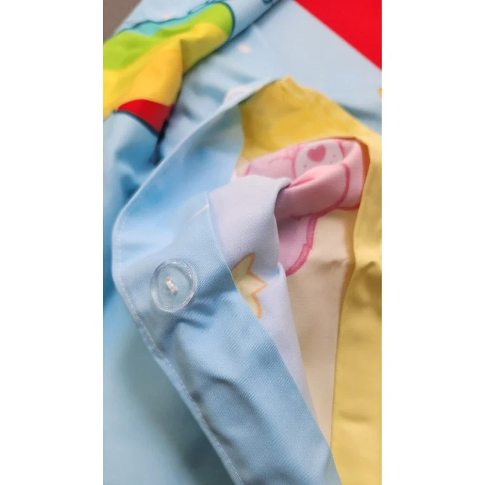 Care Bears Duvet Cover Fitted Sheet Pillowcase Set Doona New